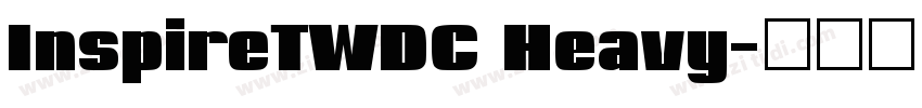 InspireTWDC Heavy字体转换
